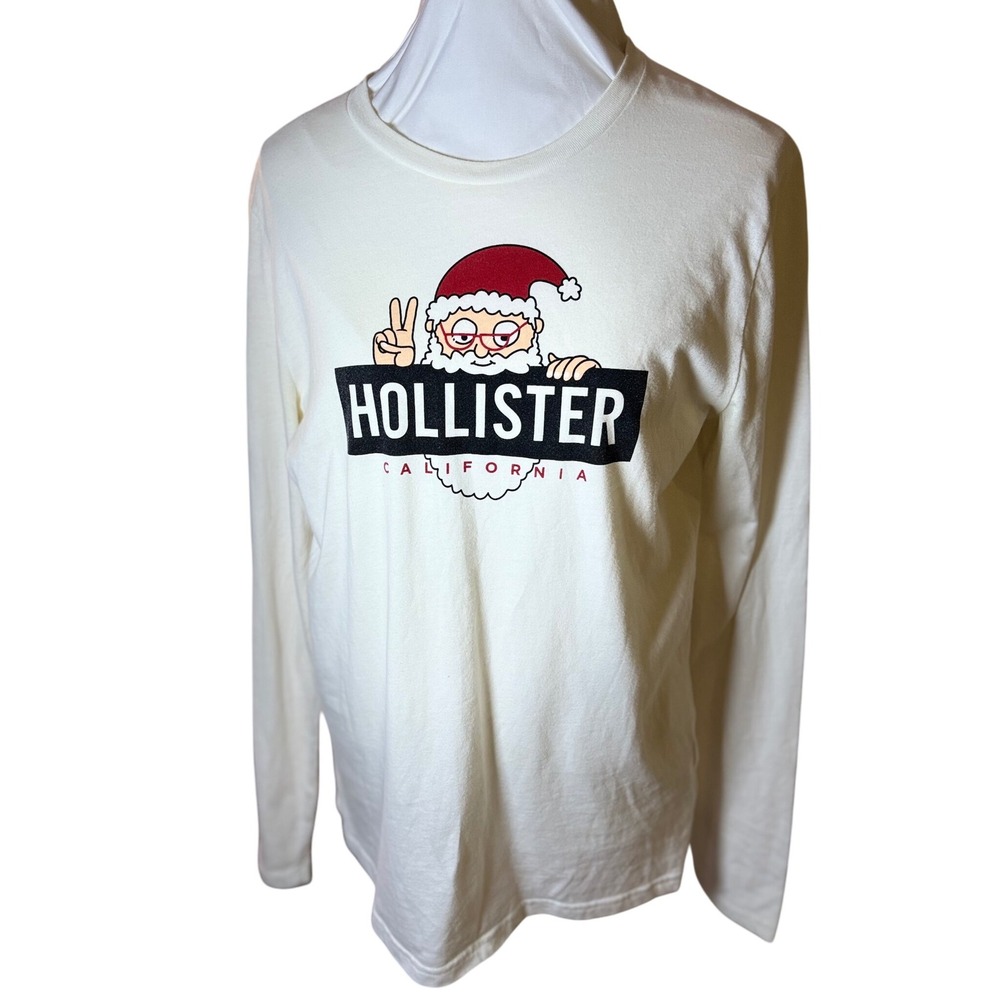 Hollister California Santa Graphic Sleep Shirt Long Sleeve‎ Small - Picture 2 of 5